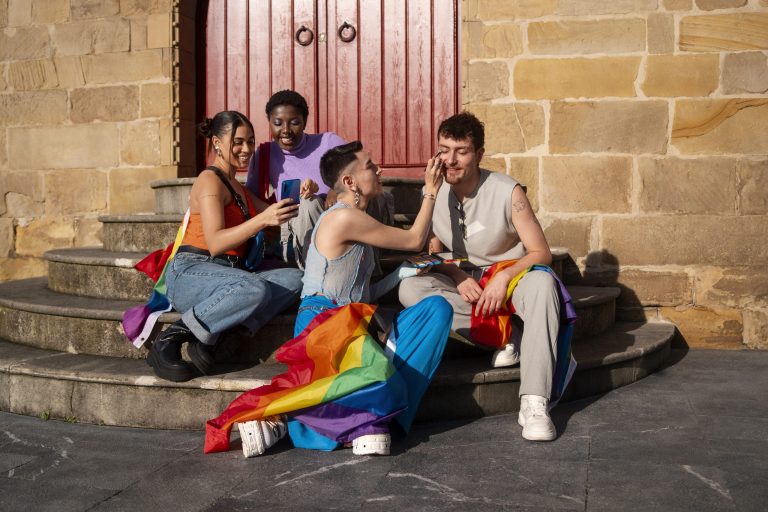 people enjoying celebrations pride month scaled